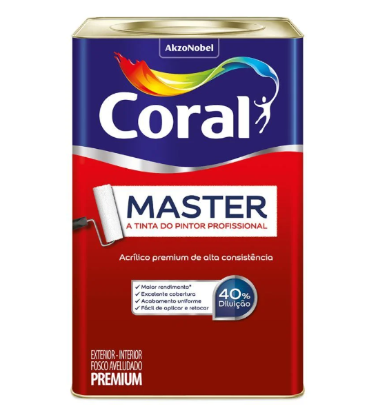 Tinta Acrílica Fosca Master